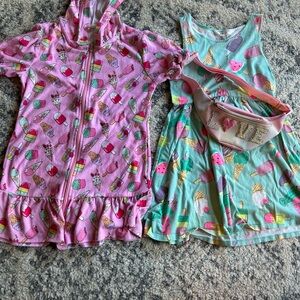 Popsicles Swim Cover Up + Popsicles Drees + Waist Bag